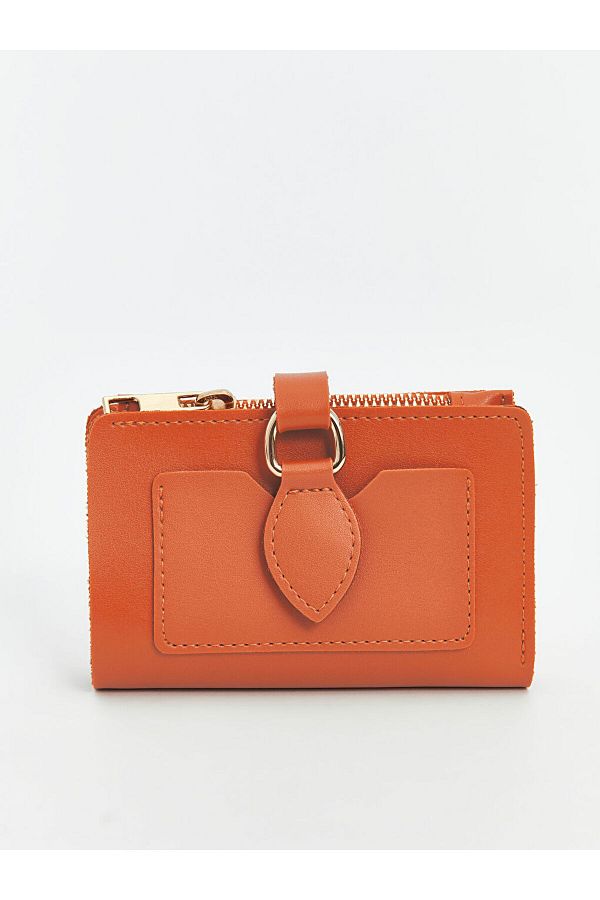 LC Waikiki-Orange Zippered Women's Wallet 1