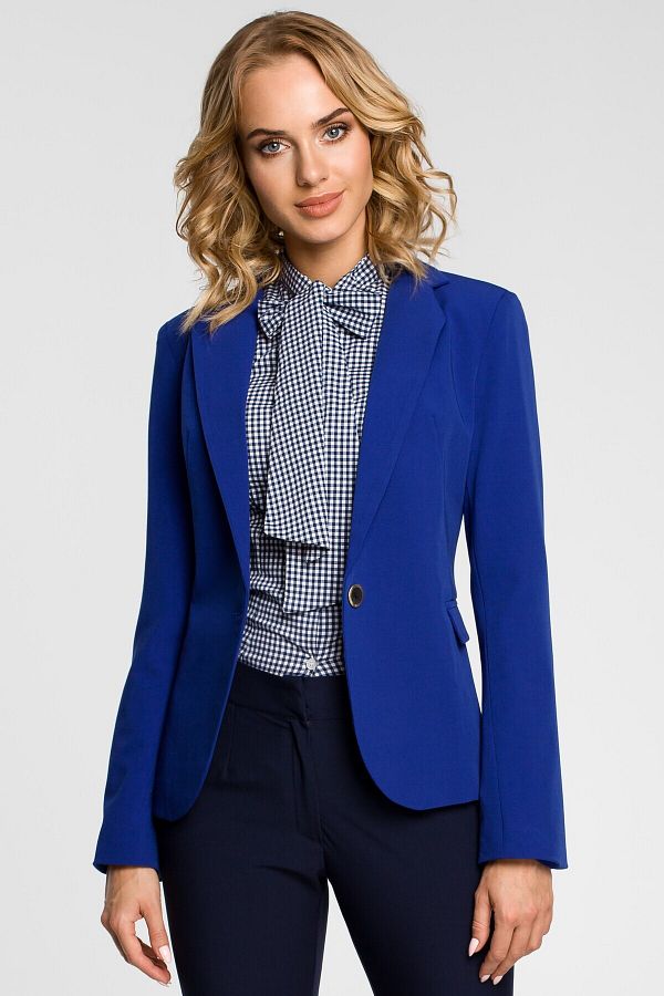 Made of Emotion-Jacket with a peaked collar and a single-button closure 1