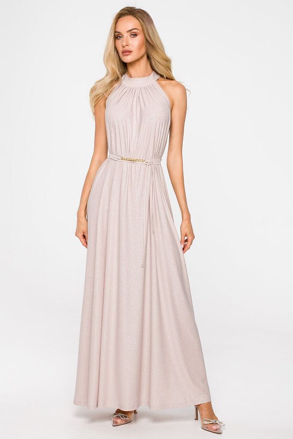Made of Emotion-Rochie maxi cu gât agățat 1