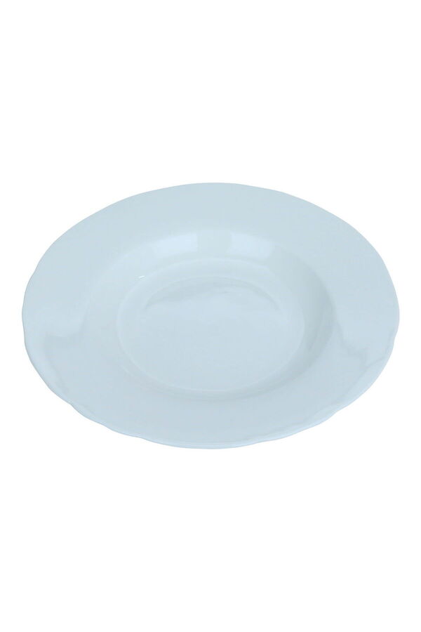 Alsaif Gallery-Saif Gallery Porcelain Serving Platter, 8", Round - White 1
