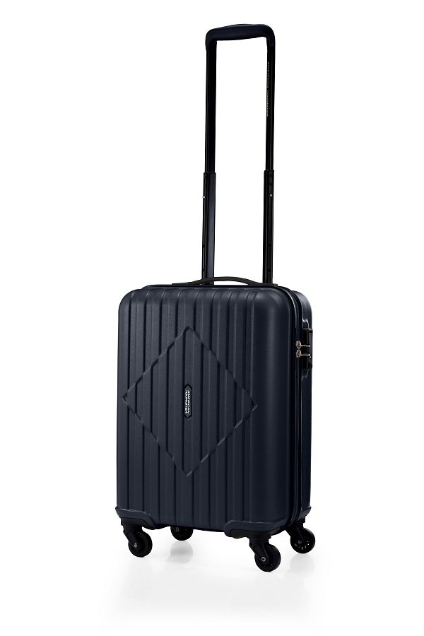 American Tourister-حقيبة سفر SKYTRAC HARD SPINNER مقاس 55 سم باللون الأسود مع إدارة أمن النقل 1