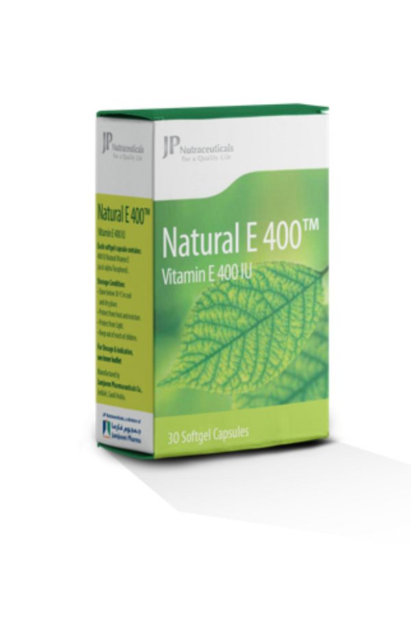 JP Nutraceuticals-GP Natural Vitamin E 400 IU 30 Capsules 1