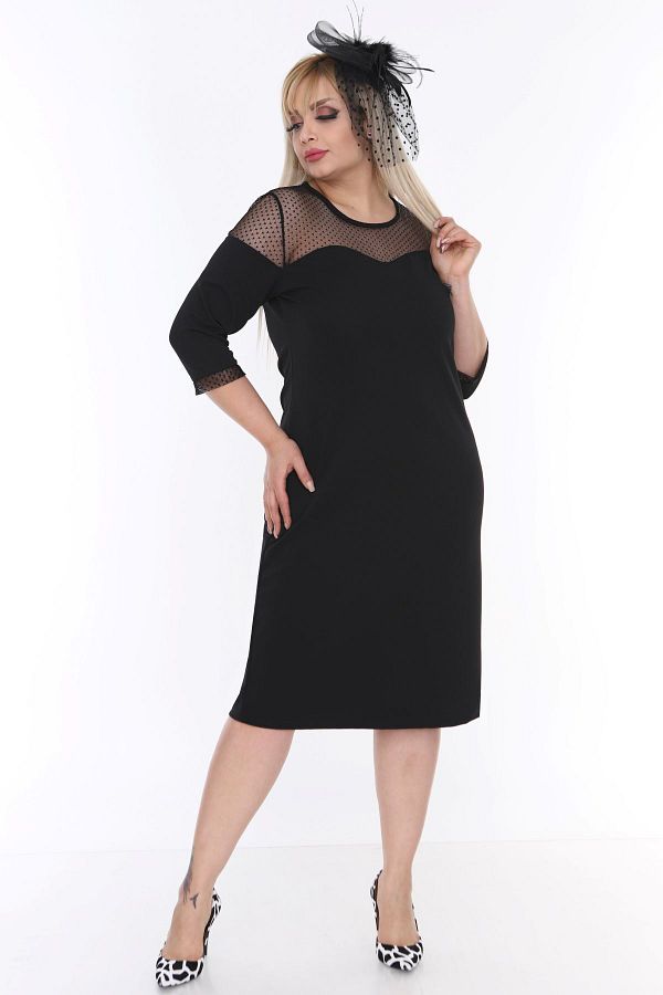modayız-Roba Cuff Tulle Rochie Marime Mari 16e-0473 1