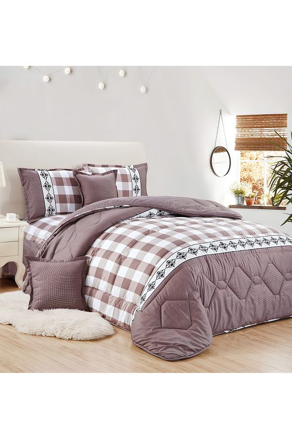 Generic-Comforter Set King Size 6 Pieces Comforter Set Twin Unisex Bedding Set 1