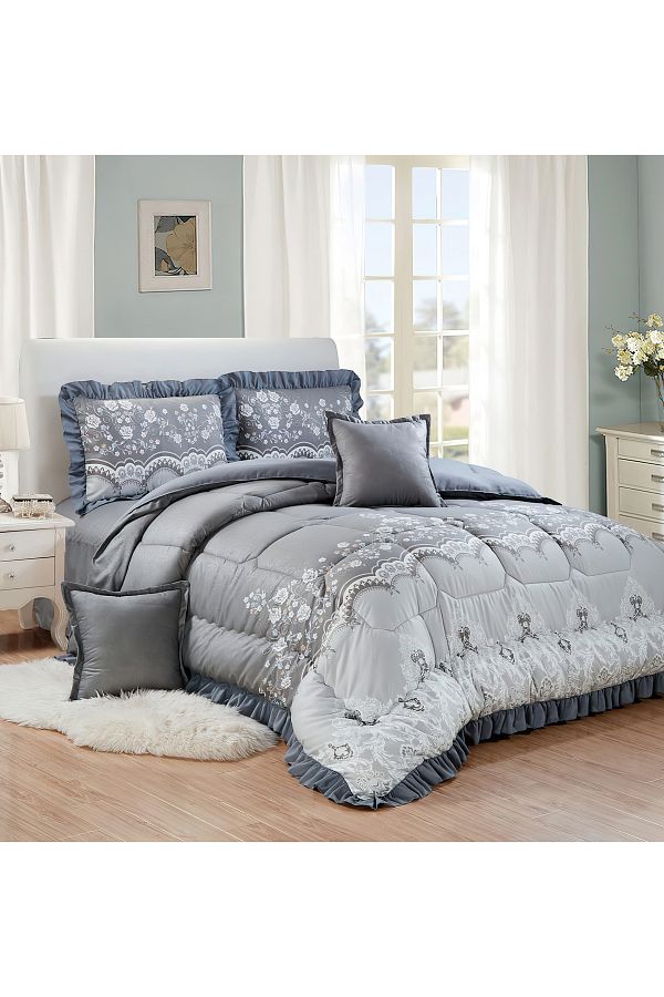 Generic-Comforter Set 4 Piece Single Size Elegant Bedspread Lightweight Comforter Suitable for All Seasons 1