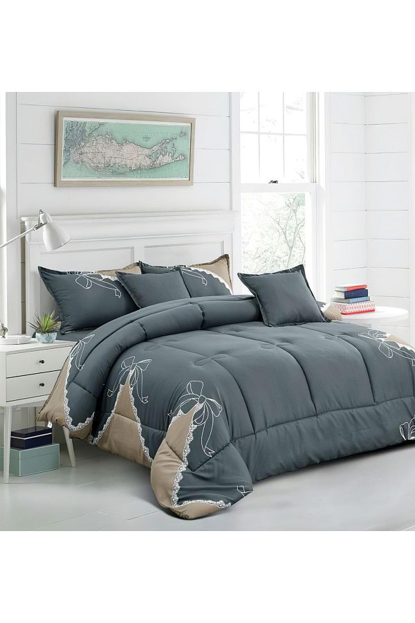 Generic-Comforter Set 4 Piece Single Size Elegant Bedspread Lightweight Comforter Suitable for All Seasons 1