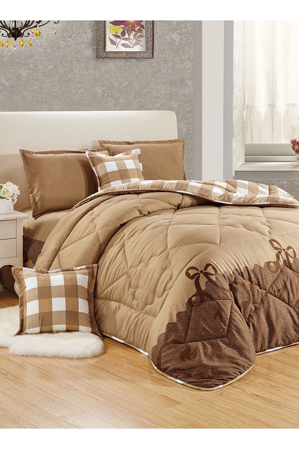 Generic-Comforter Set 4 Piece Single Size Elegant Bedspread Lightweight Comforter Suitable for All Seasons 1