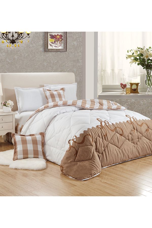 Generic-Comforter Set 4 Piece Single Size Elegant Bedspread Lightweight Comforter Suitable for All Seasons 1