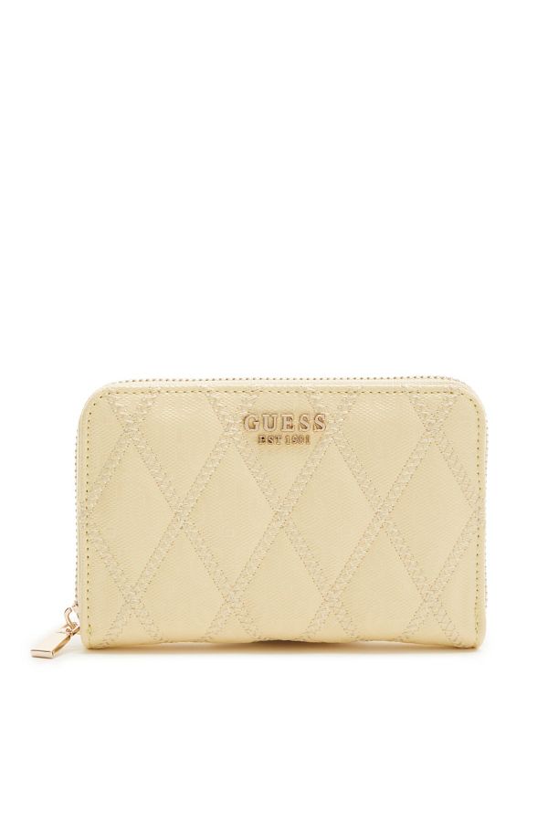 Guess-Adi Damen Reißverschluss-portemonnaie Gelb Swgg93-6400-ply 1