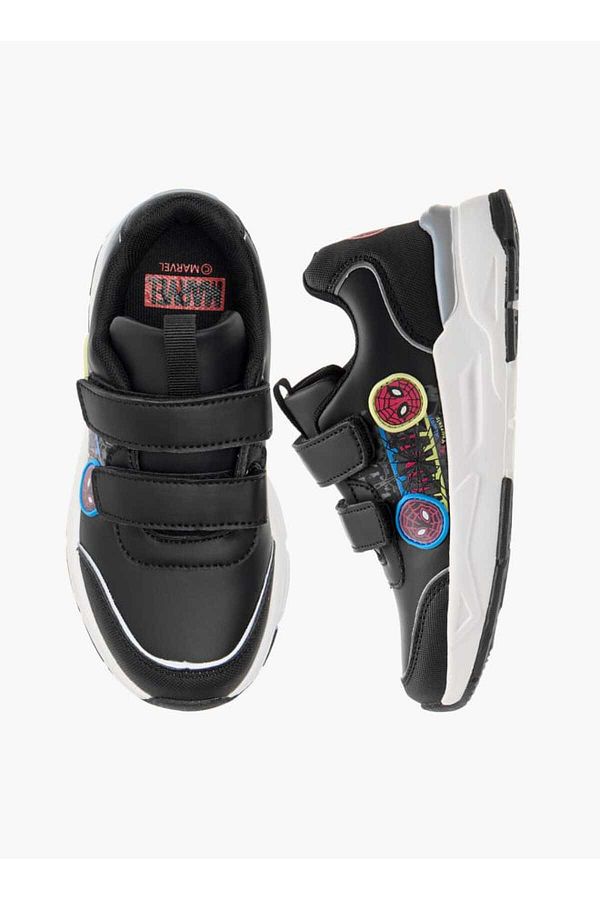 Marvel-Spider-Man Embossed Sneakers with Hook and Loop Closure 1