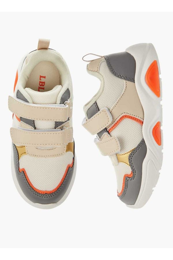 LBL by Shoexpress-Panelled Sneakers with Hook and Loop Closure 1