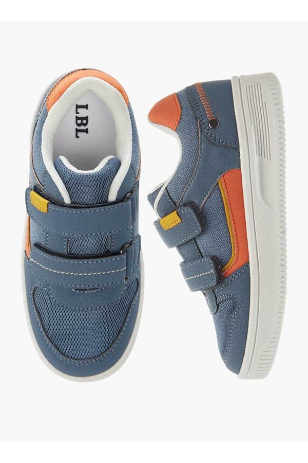 LBL by Shoexpress-LBL by Shoexpress Textured Sneakers with Hook and Loop Closure 1