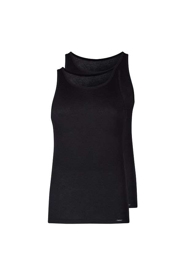 Skiny-Herren Unterhemden, 2er Pack - Tank Top DP, ärmellos, Feinripp, Baumwolle 1