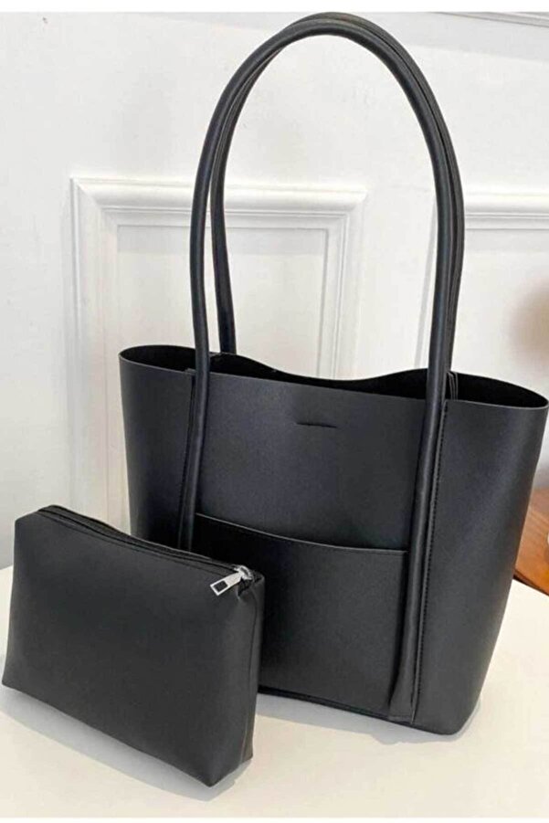 Woys Bags Siyah Yavrulu Omuz Çantası