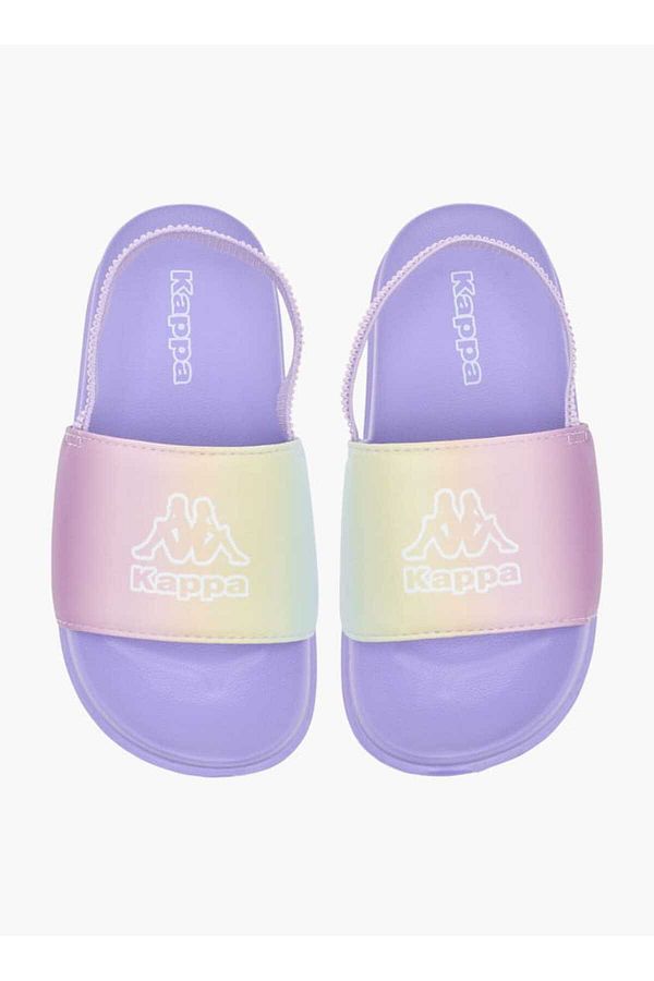 Kappa-Girls' Logo Print Slides with Elasticated Strap 1
