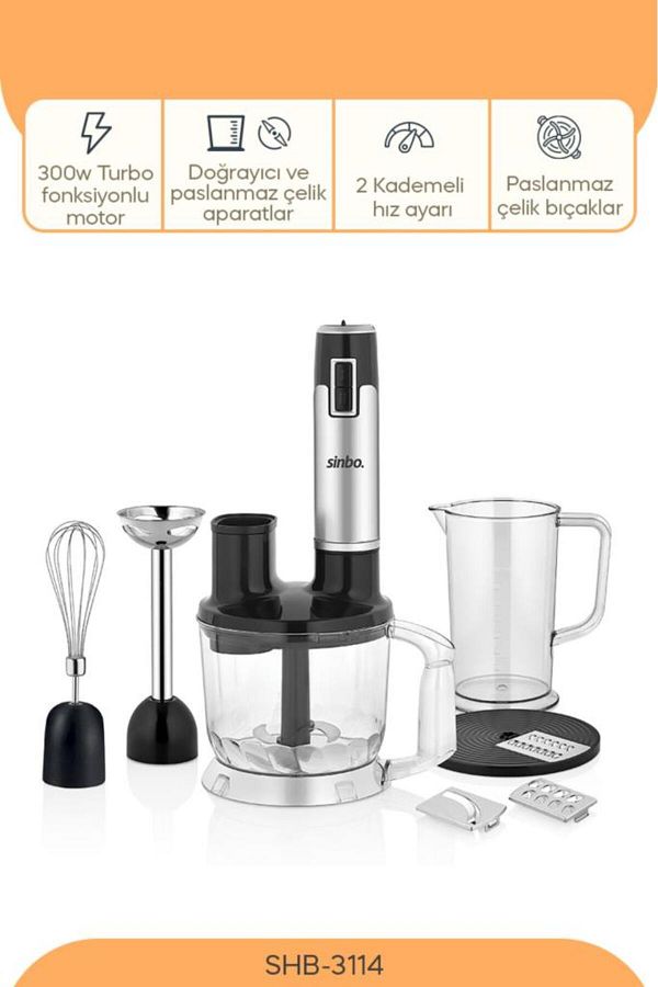 Sinbo-Shb 3114 Multi 1000 W Blender Set 1