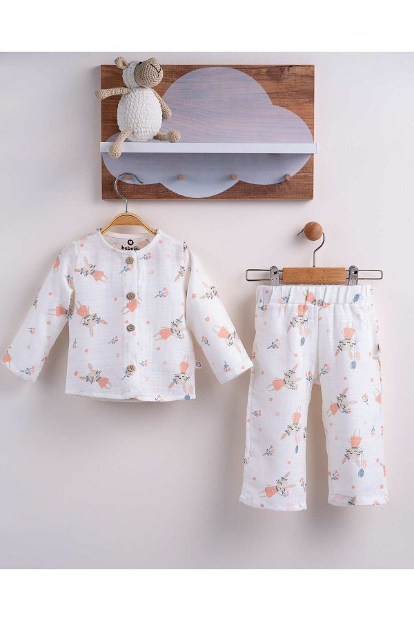 Bebelio-Oeko Tex Certified Muslin Baby Pajamas - 100% Cotton 1