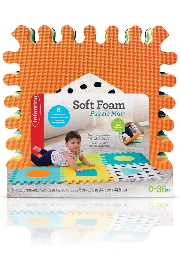 Infantino-Gaga Soft Foam Puzzle Mat 6pcs IN216056 1
