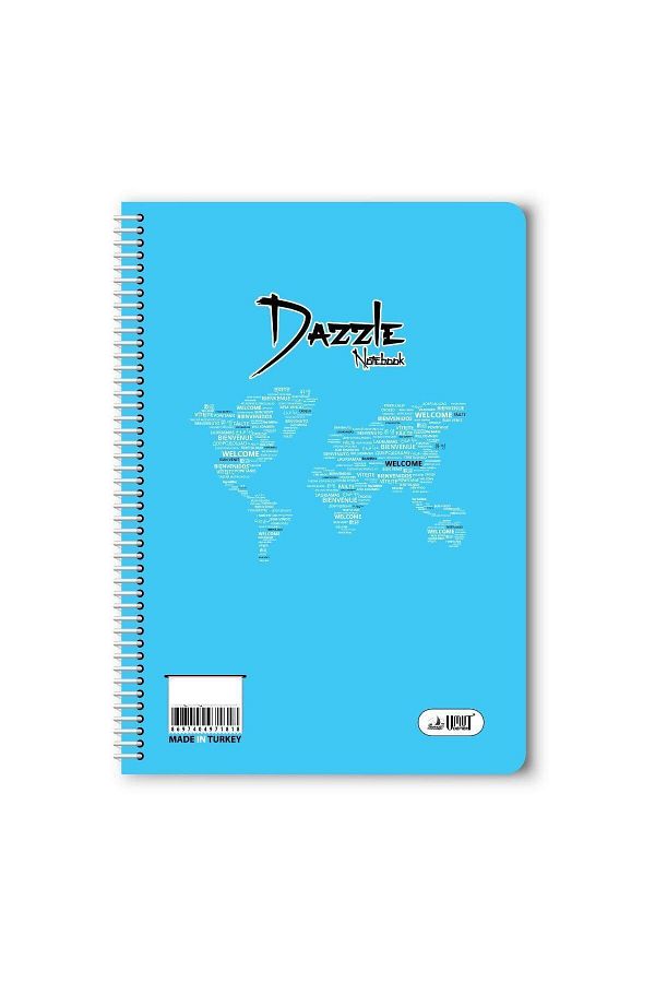 Umut-120 Sheets Lined Spiral Plastic Cover Notebook A4 Size 1