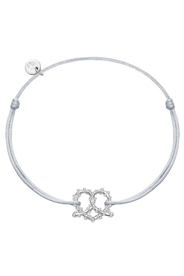 Glanzstücke München-Textilarmband Armband Sterling Silber Textil (SILBER) 1