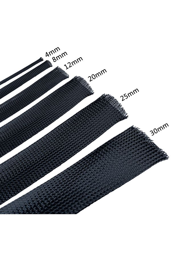 Choice-8mm 10m 10m Black Insulated Braid Sleeving 4 - 30mm Tight Pet Wire Cable Gland Protection Cable Slee 1