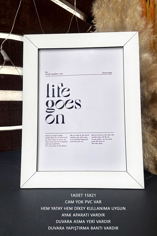 bymat-15X21 Frame - Mdf A5 Frame (Pvc Instead of Glass) - 1 White Frame 1