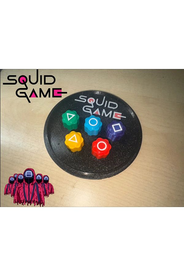 FLEXIS WE MAKE IT POSSIBLE FOR YOU-Squid Game Gongi Game 5Stone Colored Round Box 1