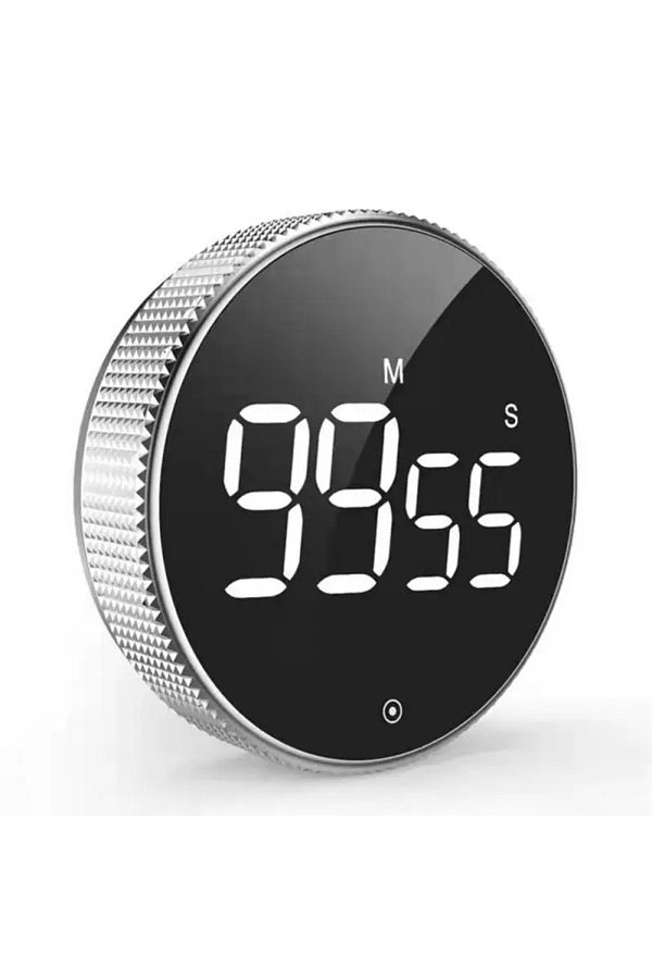 Choice-Black 1pcs Magnetic Stopwatch Led Digital Display Timer Kitchen Study Countdown Silent Timer Self Re 1