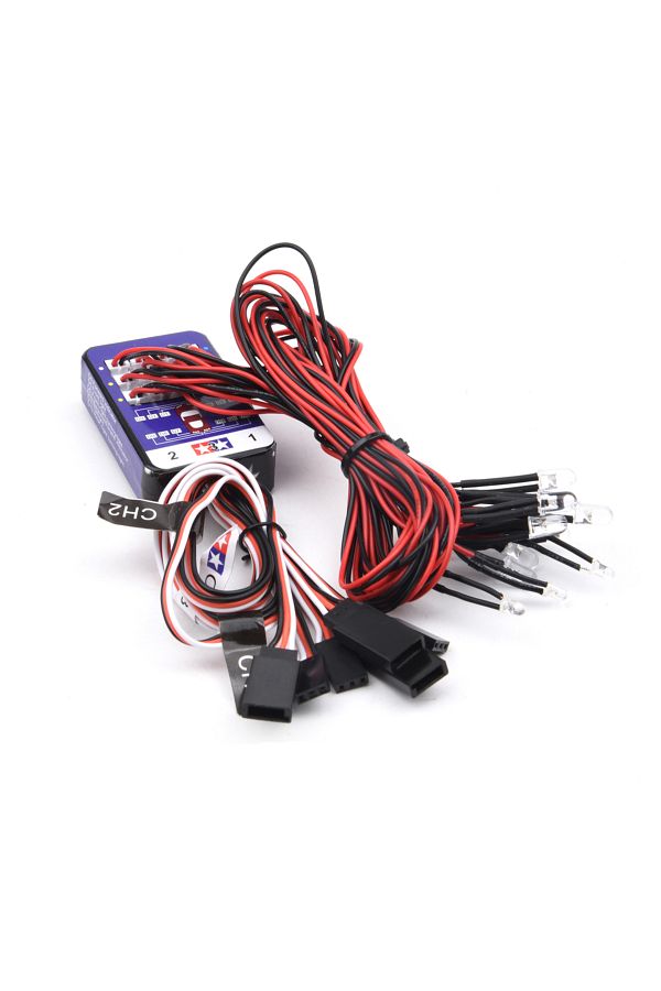 Choice-Simulation Flash Light 12 LED Lighting Kit Steering Brake for RC Car 1/10 Scale Models Yokomo Tam... 1