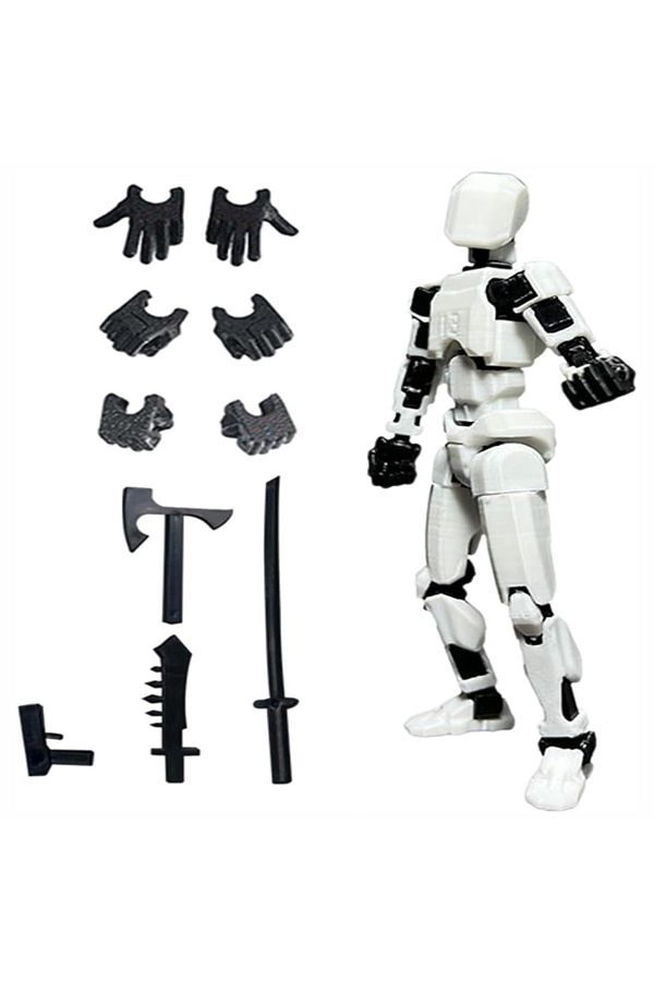 Choice-White Multi-jointed Movable Shapeshift Robot 3.0 3d Printed Mannequin Dummy 13 Action Figures Toys K 1