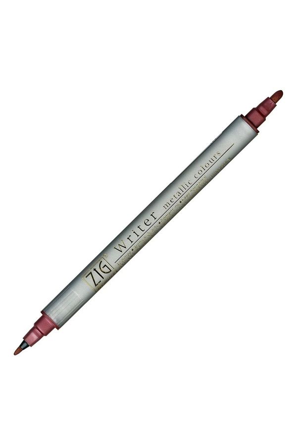 Zig-Metallic Ms-8000 126 Red Double Sided Invitation Pen 1