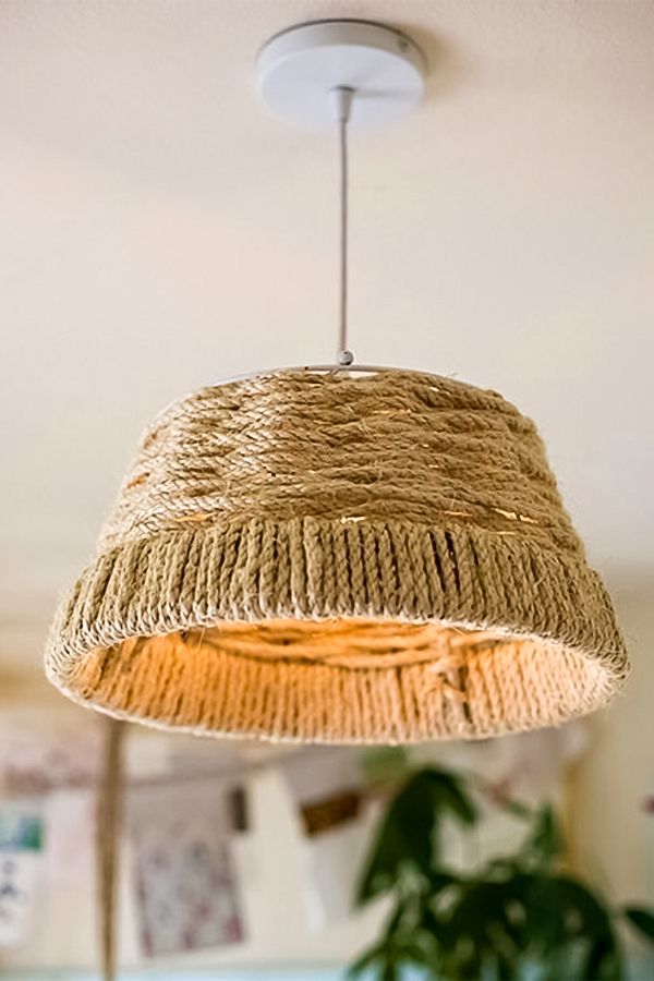 NYLife-Bohemian Rustic Wicker Chandelier - Rope Design 1
