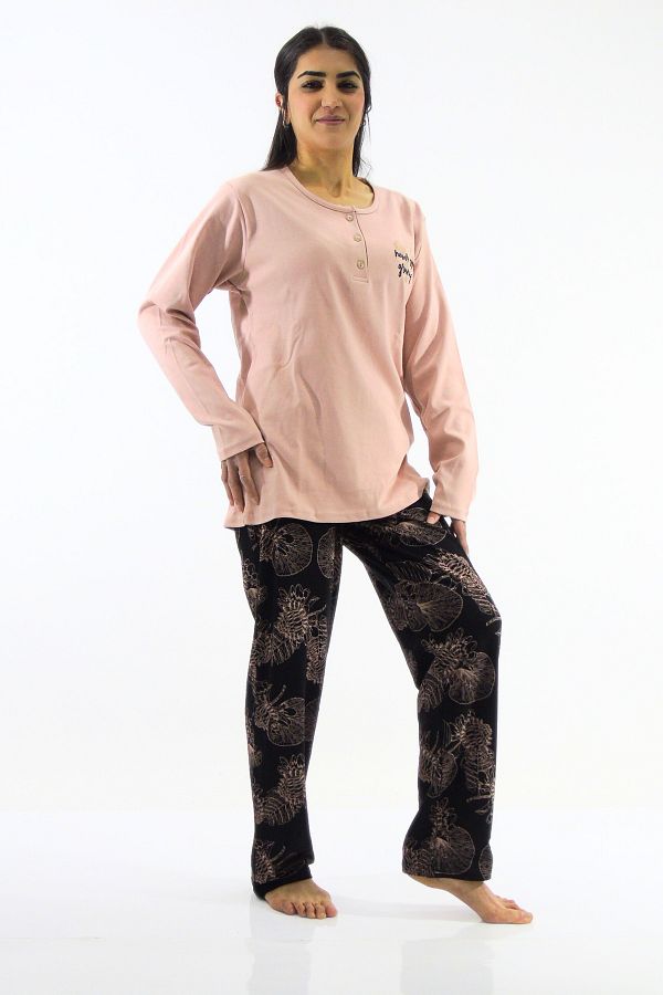 mefa-Patterned Interlock Pajama Set 1