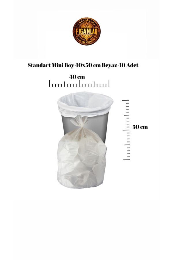 figanlar ambalaj-Smallest Garbage Bag Mini Size Small 40S 5 Rolls 40X50 Garbage Bag 1