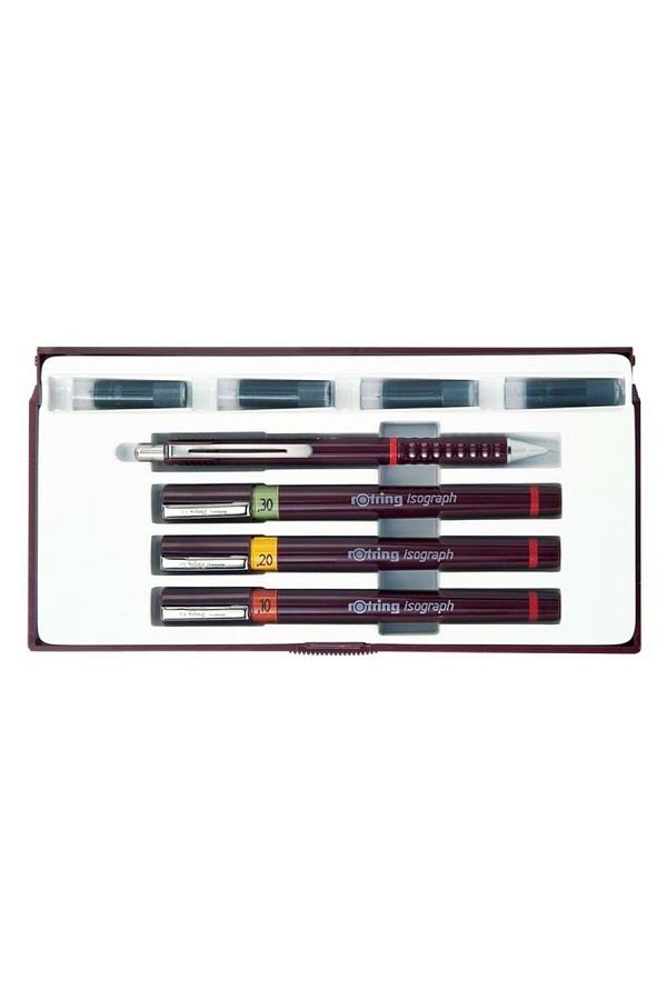 Rotring-Rapido Isograph Set (0.2-0.4-0.6) Tikky 0.5 1