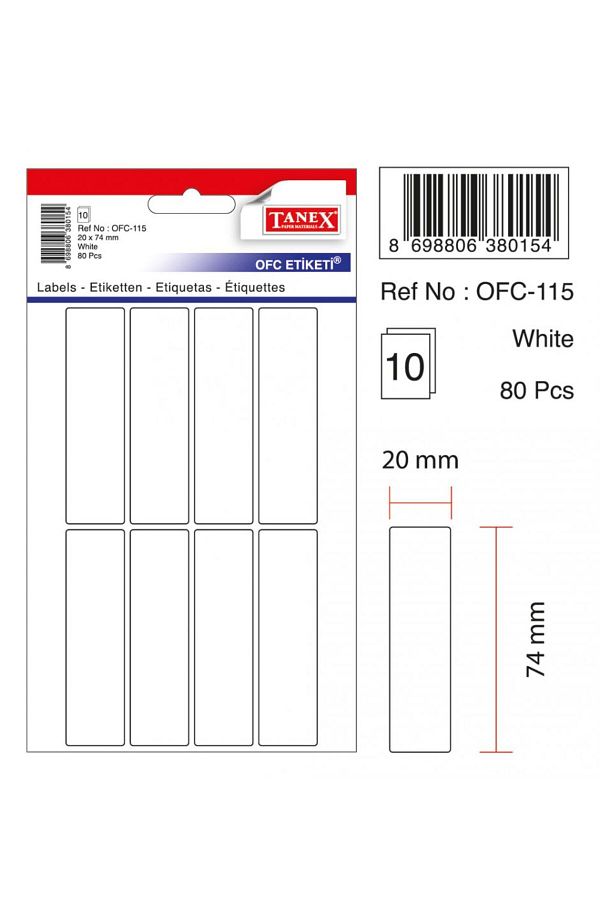 Tanex-20×74 mm White Label - Ofc-115 1