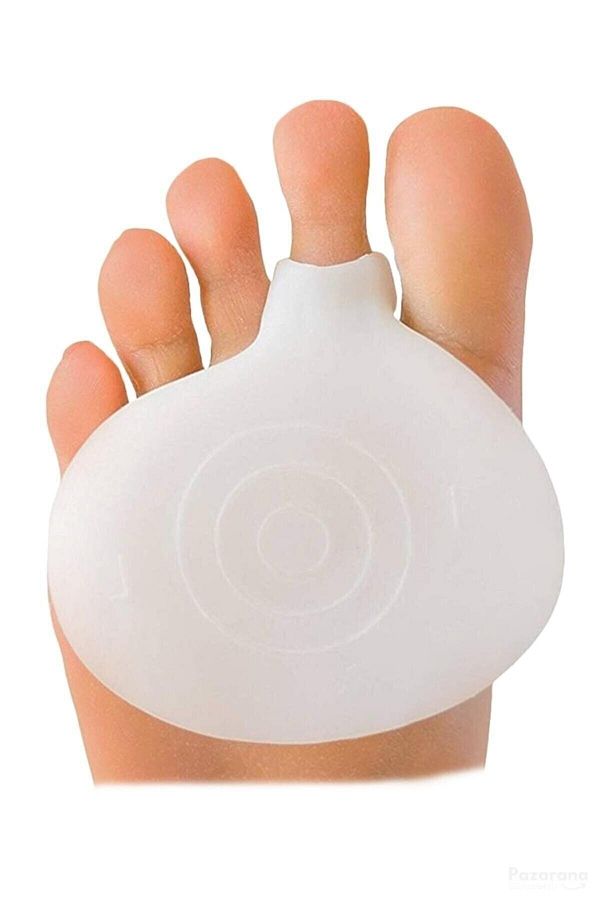 Alzmed-Middle Finger Metatarsal Silicone Pad - Callus Protector, Double Cushion 1