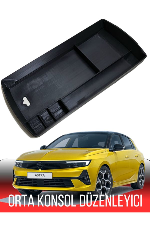 Toprakshop-New Opel Astra L Center Console Organizer Compatible with 2022-2024 Models 1