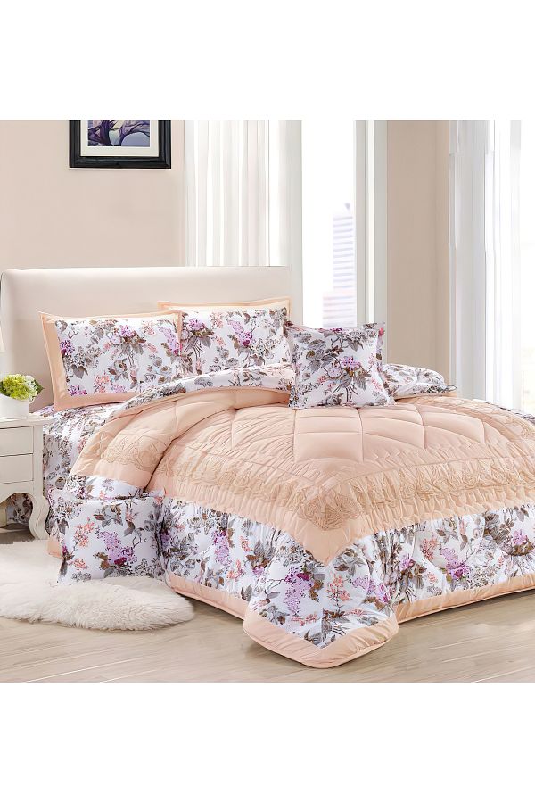 Generic-Comforter Set 4 Piece Single Size Elegant Bedspread Lightweight Comforter Suitable for All Seasons 1