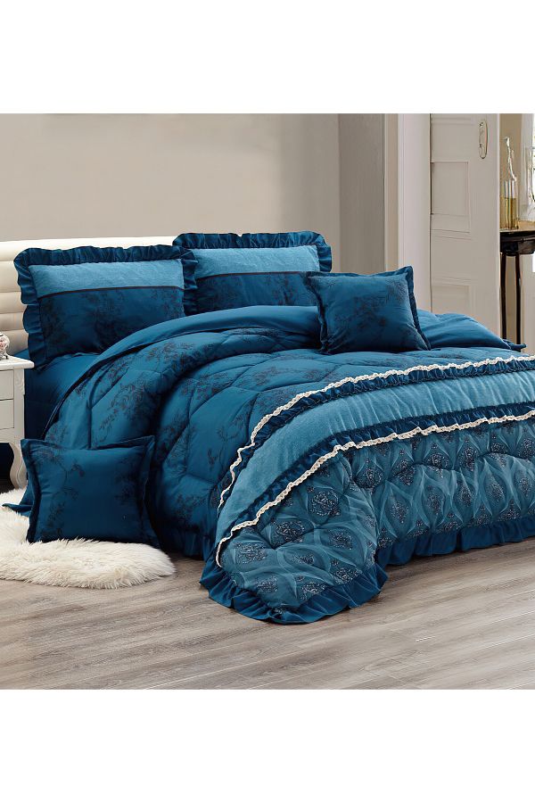 Generic-Comforter Set 4 Piece Single Size Elegant Bedspread Lightweight Comforter Suitable for All Seasons 1
