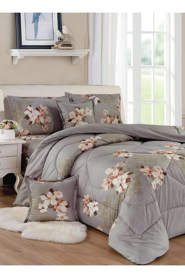 Generic-Comforter Set 4 Piece Single Size Elegant Bedspread Lightweight Comforter Suitable for All Seasons 1