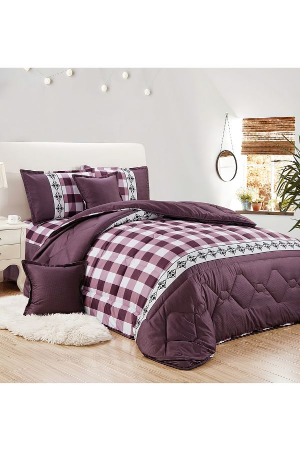 Generic-Comforter Set King Size 6 Pieces Comforter Set Twin Unisex Bedding Set 1