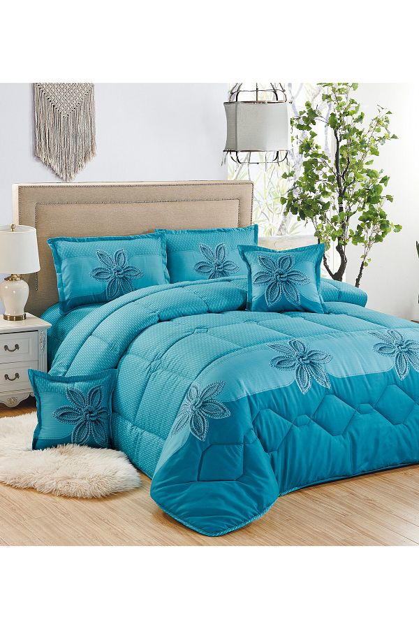 Generic-Comforter Set 4 Piece Single Size Elegant Bedspread Lightweight Comforter Suitable for All Seasons 1