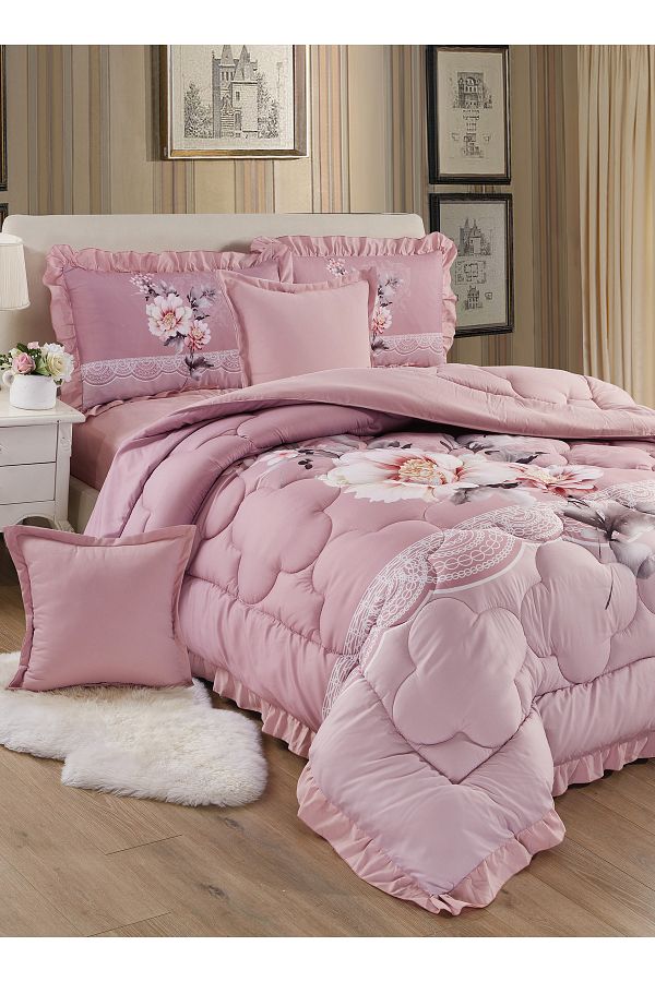 Generic-Comforter Set 4 Piece Single Size Elegant Bedspread Lightweight Comforter Suitable for All Seasons 1