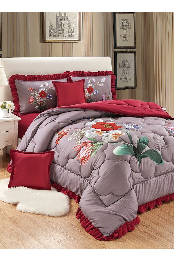 Generic-Comforter Set 4 Piece Single Size Elegant Bedspread Lightweight Comforter Suitable for All Seasons 1