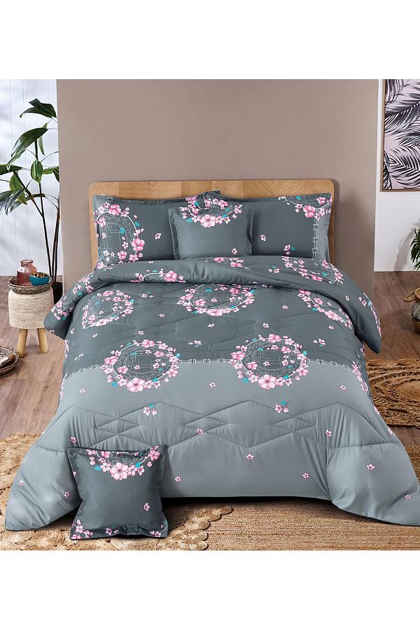 Generic-Comforter Set 4 Piece Single Size Elegant Bedspread Lightweight Comforter Suitable for All Seasons 1