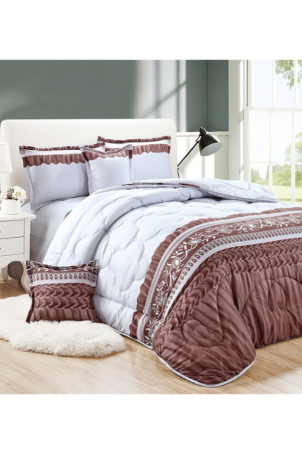 Generic-Comforter Set King Size 6 Pieces Comforter Set Twin Unisex Bedding Set 1