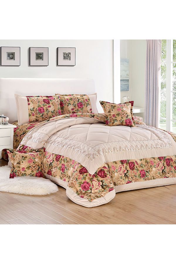 Generic-Comforter Set 4 Piece Single Size Elegant Bedspread Lightweight Comforter Suitable for All Seasons 1
