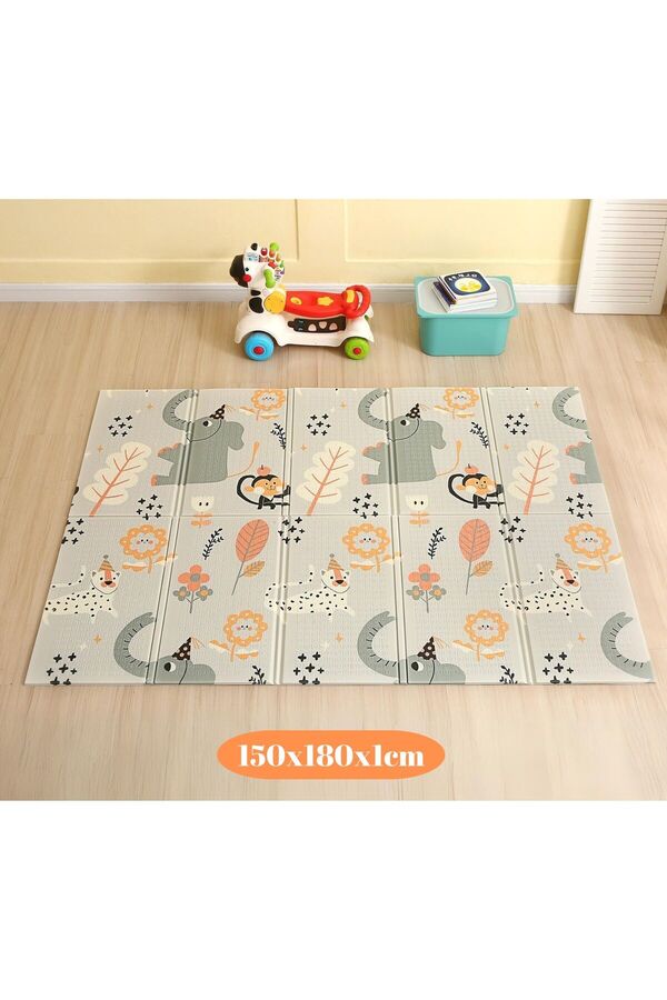 MooieBaby's Circus Katlanabilir Oyun Matı Oyun Halısı 150 X 180 X 1 Cm