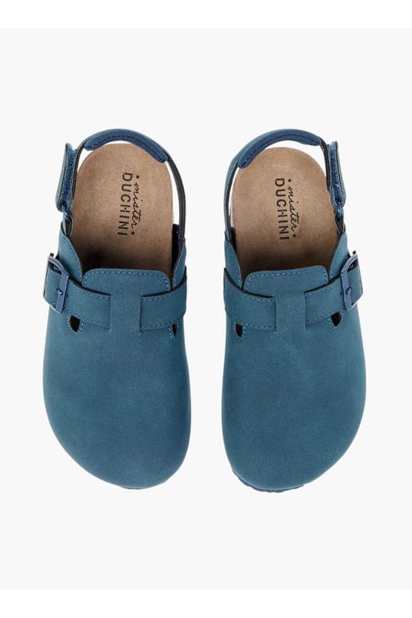 Mister Duchini-Boys' Solid Closed Toe Sandals with Hook and Loop Closure 1